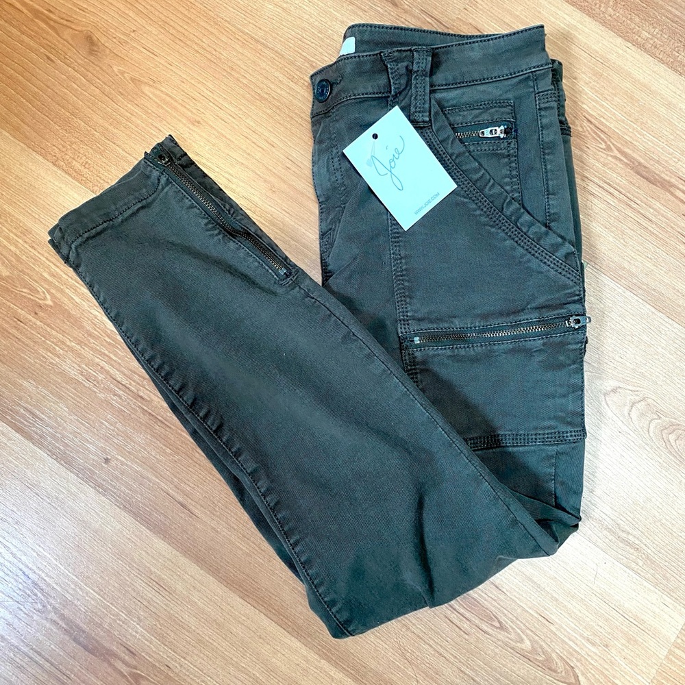 Joie Olive Green Slim Cargo Pants